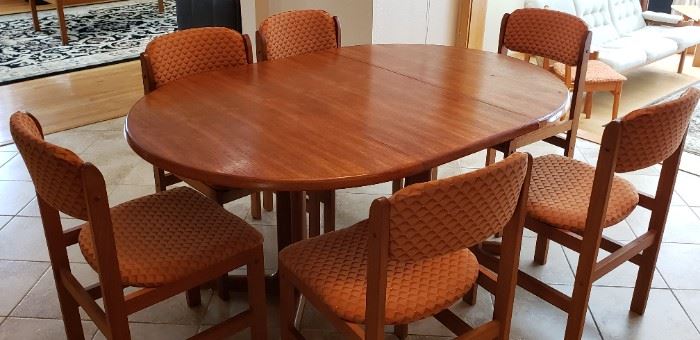 Kirby Estate Sales setup at Brookfield estate sale with Danish teak furniture Kirby Estate Sales setup at Brookfield estate sale with Danish teak furniture